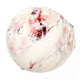 Bocha Helado Crema Frutilla Nevada