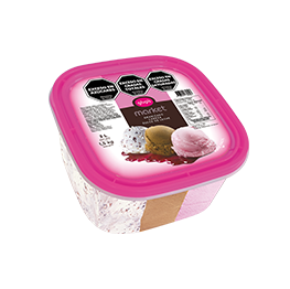 Granizado, cereza y dulce de leche
